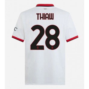 AC Milan Malick Thiaw #28 Venkovní Dres 2024-25 Krátký Rukáv